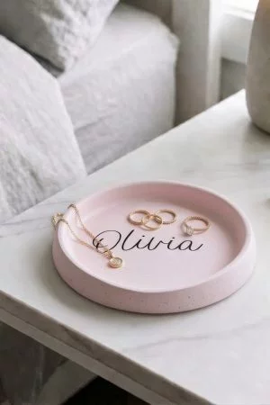 Molly's Boutique Personalised Round Trinket Dish