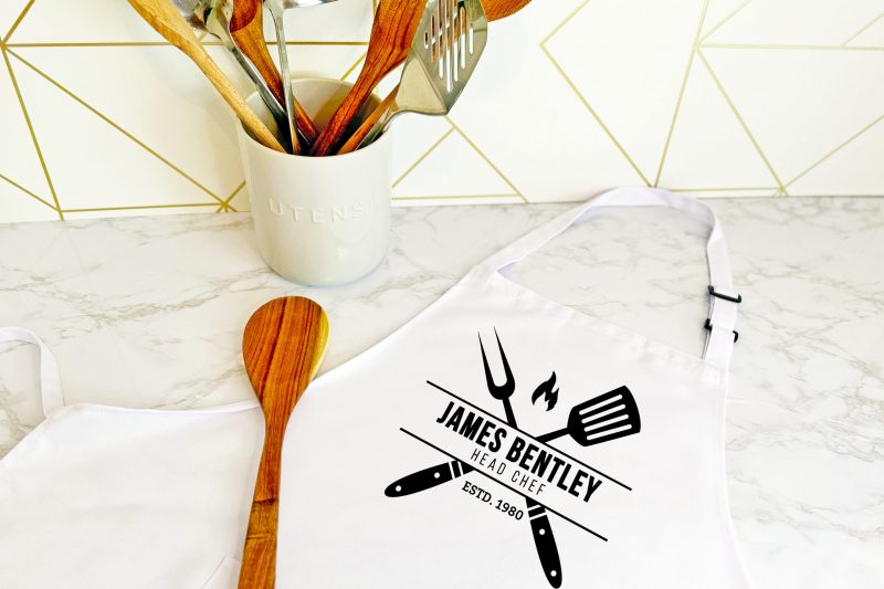 Mollys Boutique Personalised Head Chef Apron