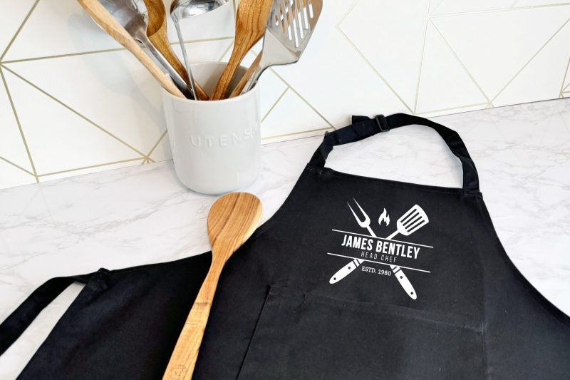 Mollys Boutique Personalised Head Chef Apron