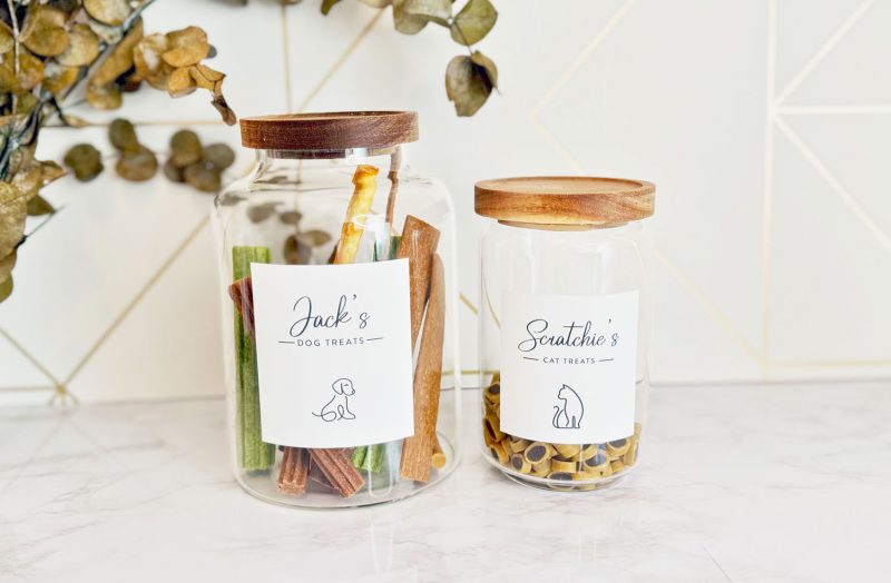 Mollys Boutique Personalised Pet Treat Jars