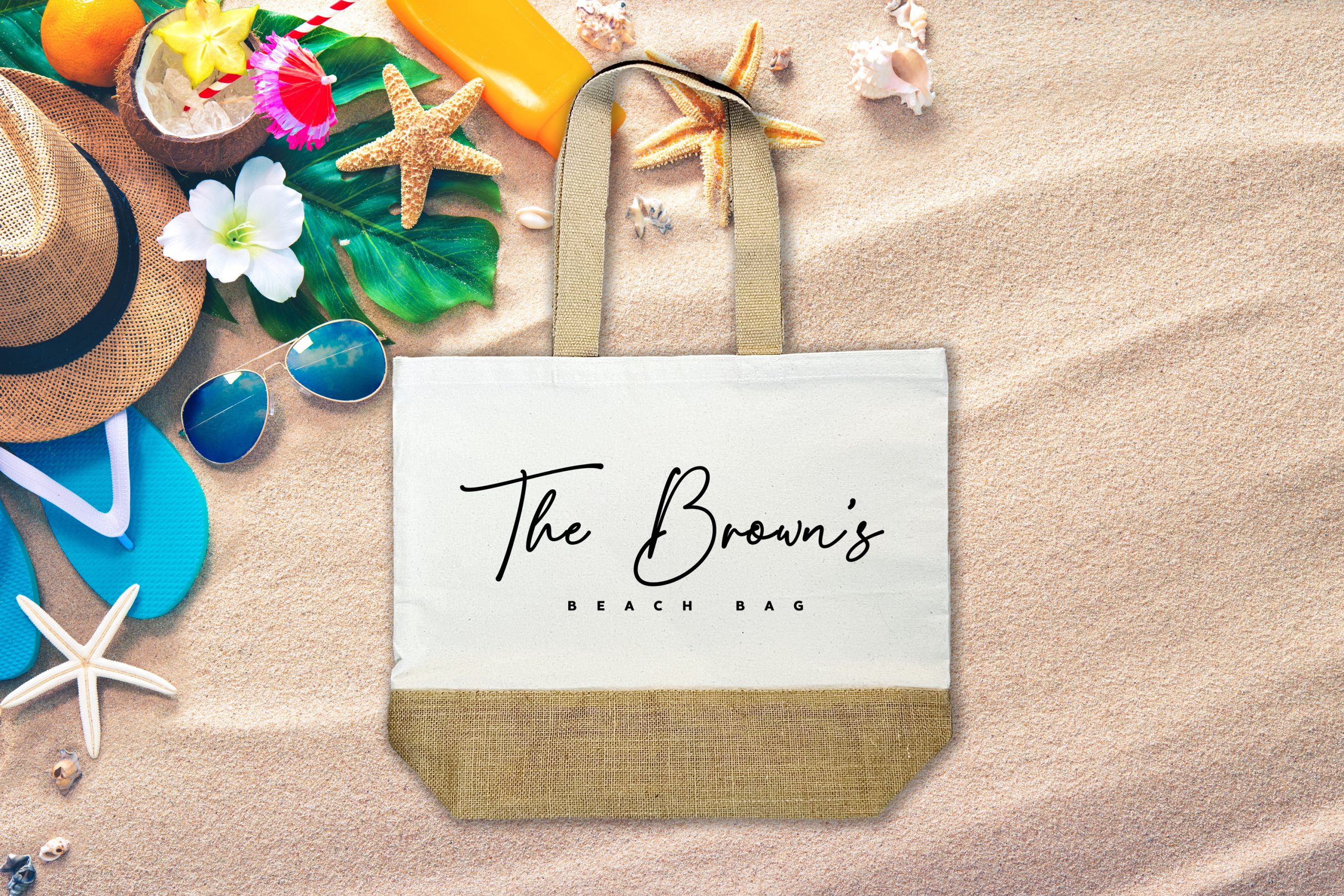 Mollys Boutique Family Jute Bag