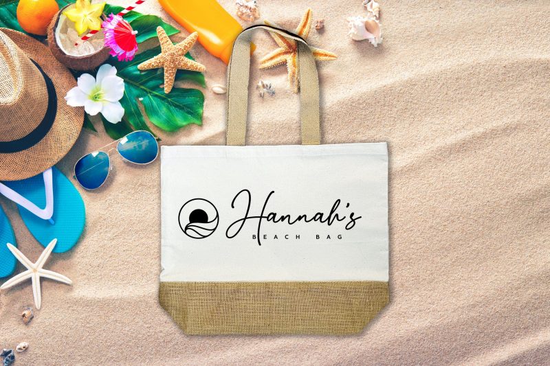Mollys Boutique Personalised Beach Bag Sunrise