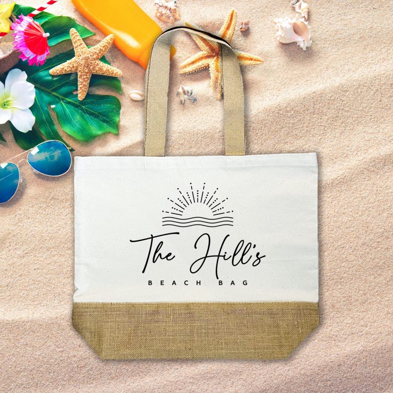 Personalised Sunshine Cotton Jute Bag