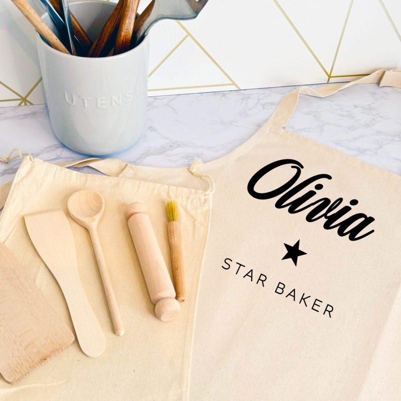 Molly's Boutique Personalised Star Baker Kids Apron
