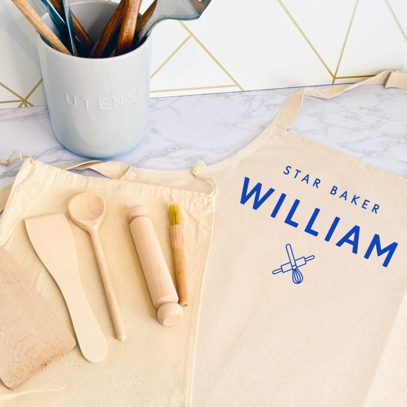 Molly's Boutique Personalised Star Baker Kids Apron