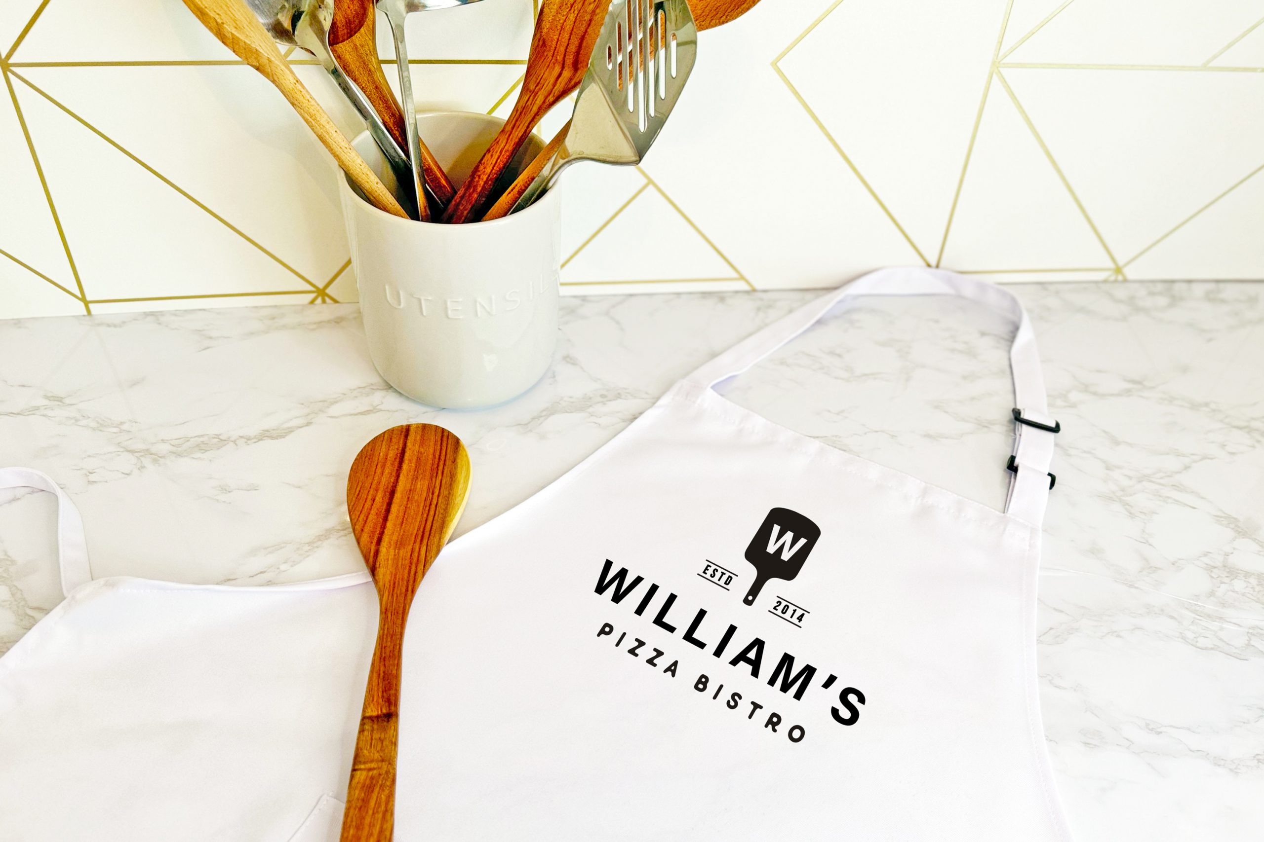 Mollys Boutique Personalised Pizza Bistro Apron