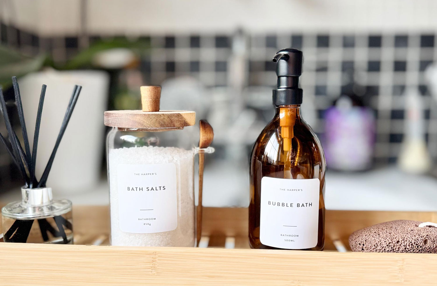 Mollys Boutique Personalised Bubble Bath and Bath Salts Set