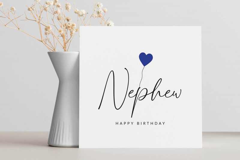 Mollys Boutique Personalised Nephew Birthday Card