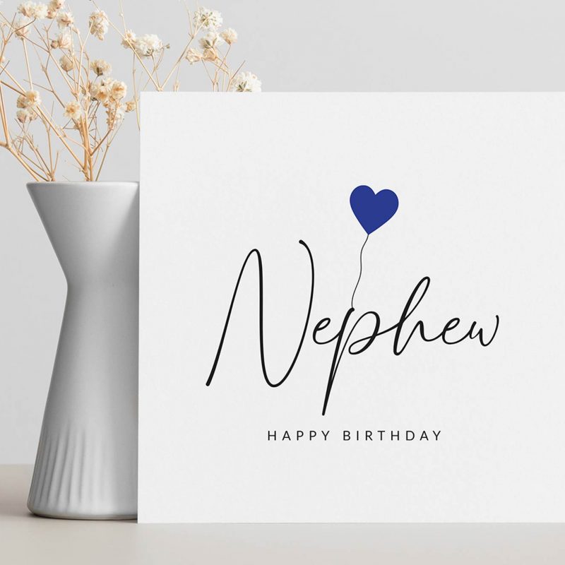 Molly's Boutique Personalised Nephew Birthday Card