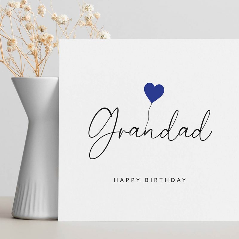 Molly's Boutique Personalised Grandad Birthday Card