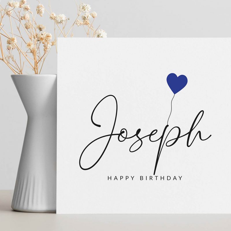 Molly's Boutique Personalised Birthday Card for Him