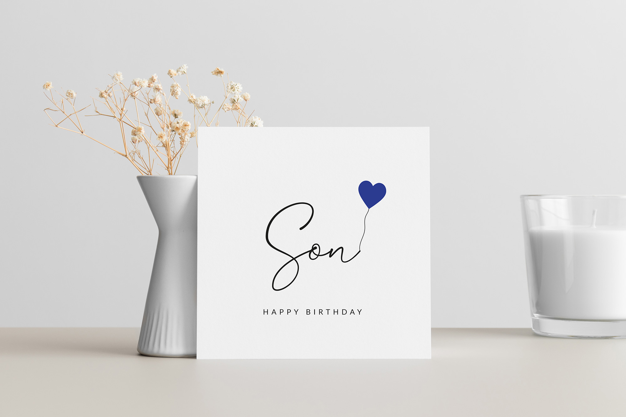 Molly's Boutique Personalised Son Birthday Card