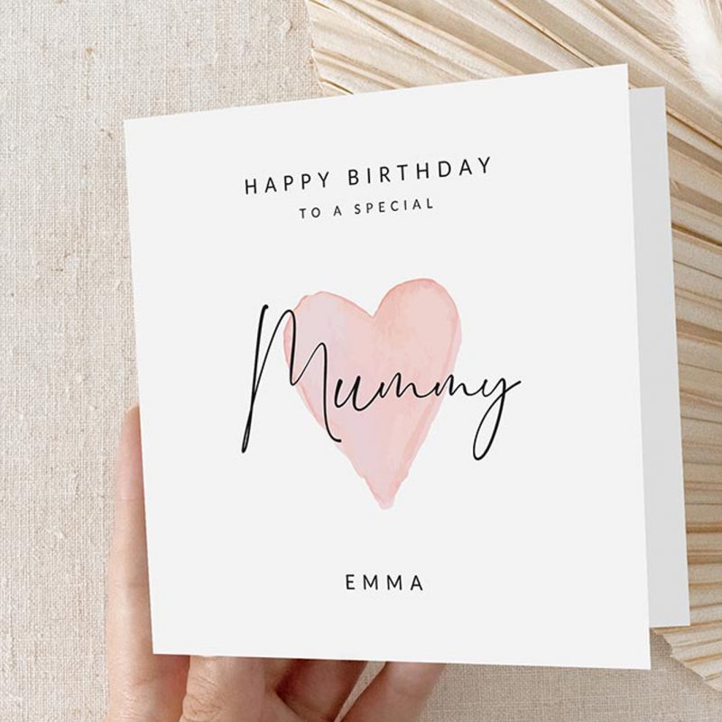 Molly's Boutique Personalised 'Mum' Birthday Card