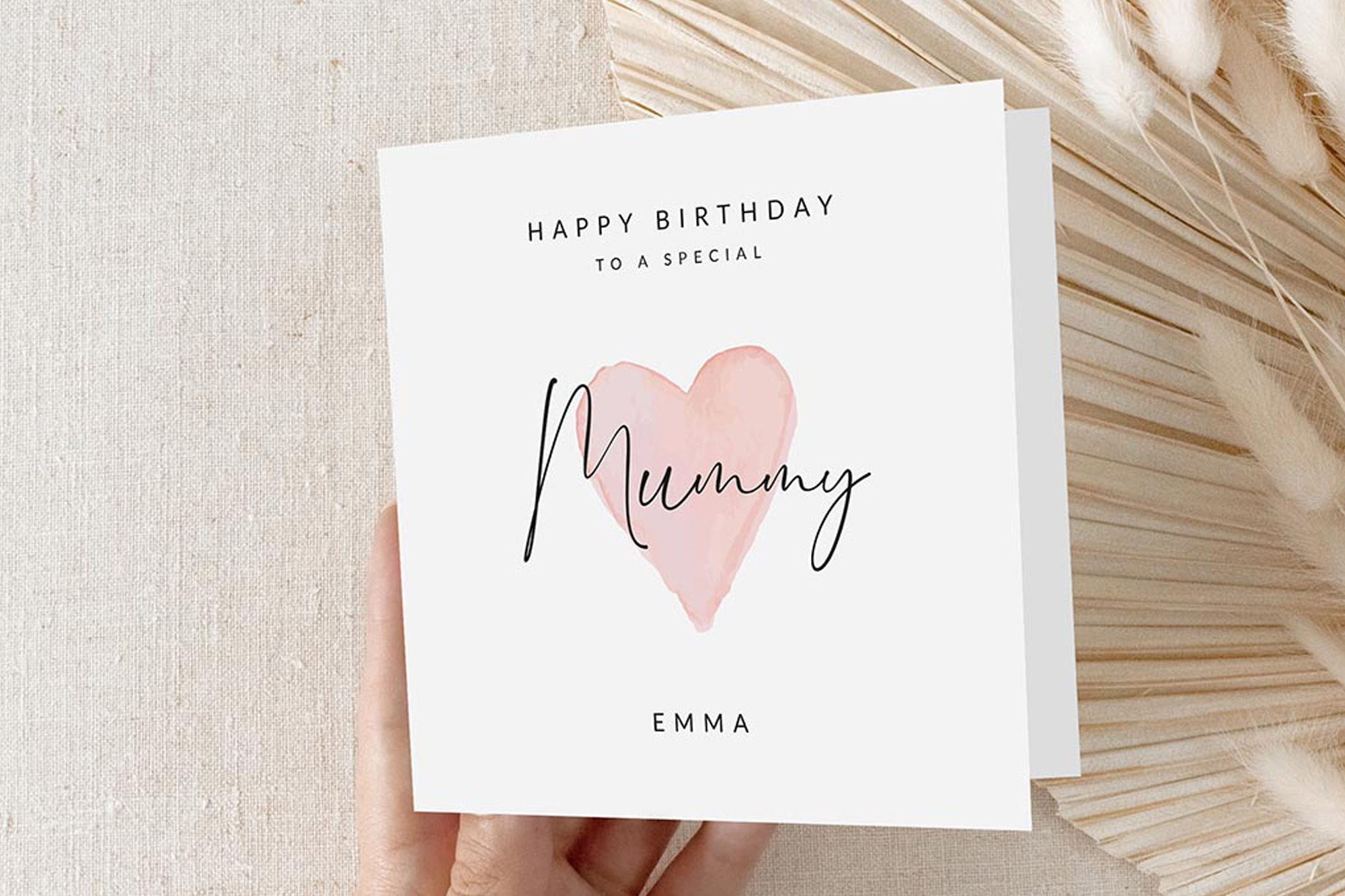 Mollys Boutique Personalised Mum Birthday Card