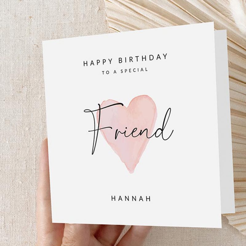 Molly's Boutique Personalised 'Friend' Birthday Card