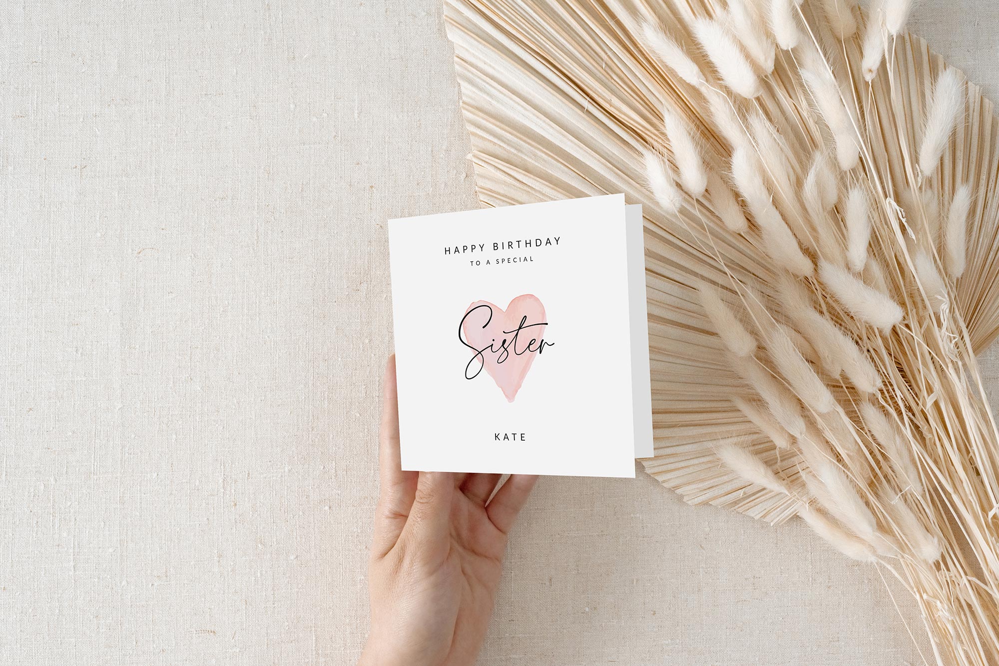 Molly's Boutique Personalised 'Sister' Birthday Card