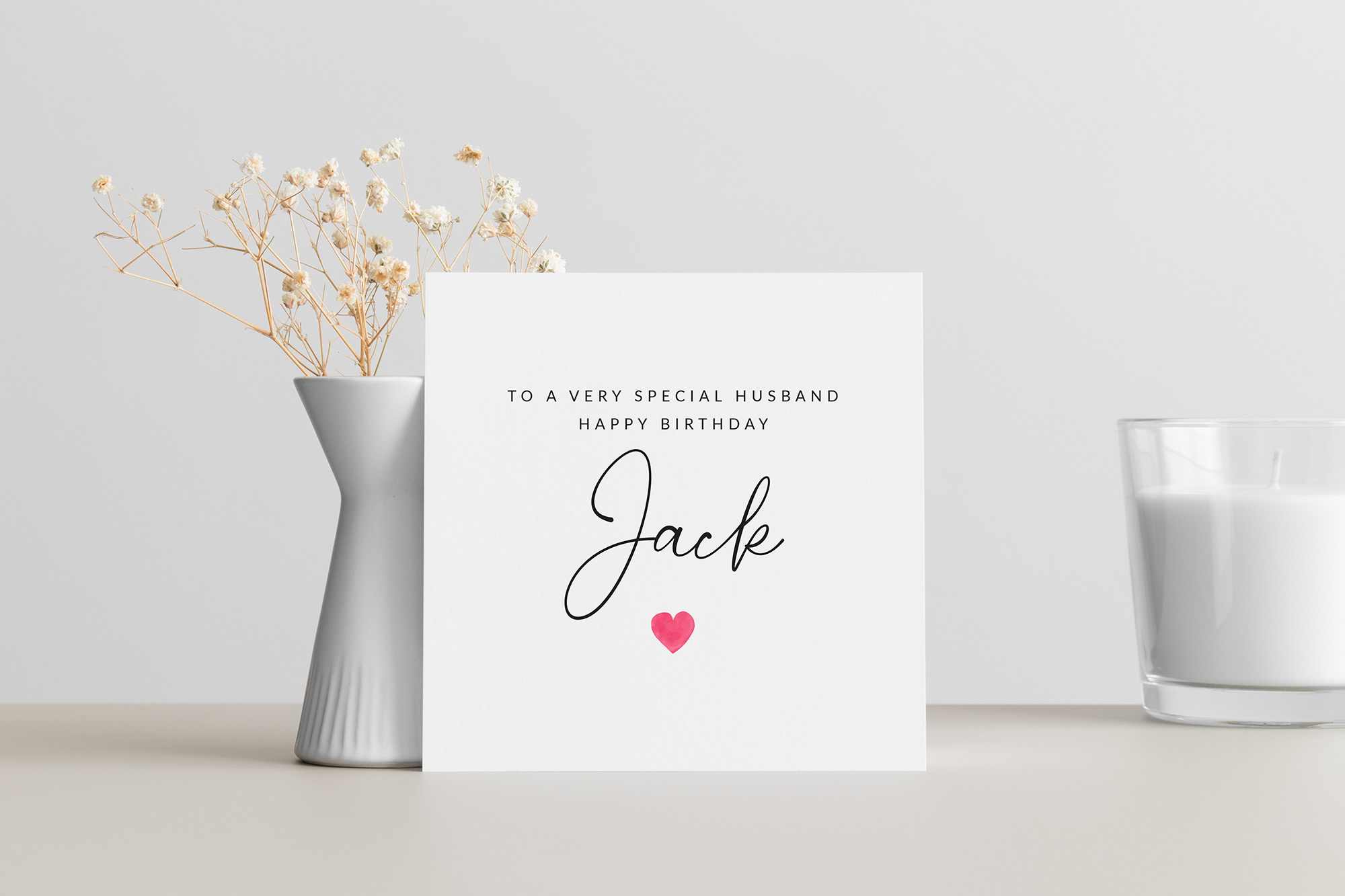 Molly's Boutique Personalised Birthday Card for Husband