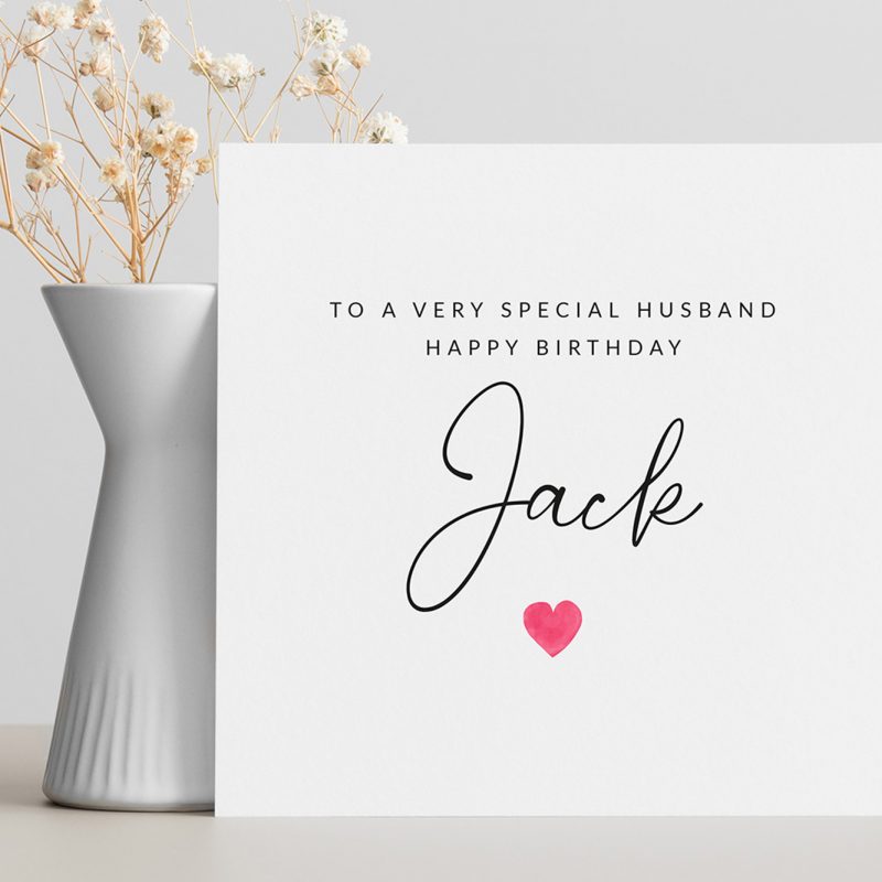 Molly's Boutique Personalised Birthday Card for Husband