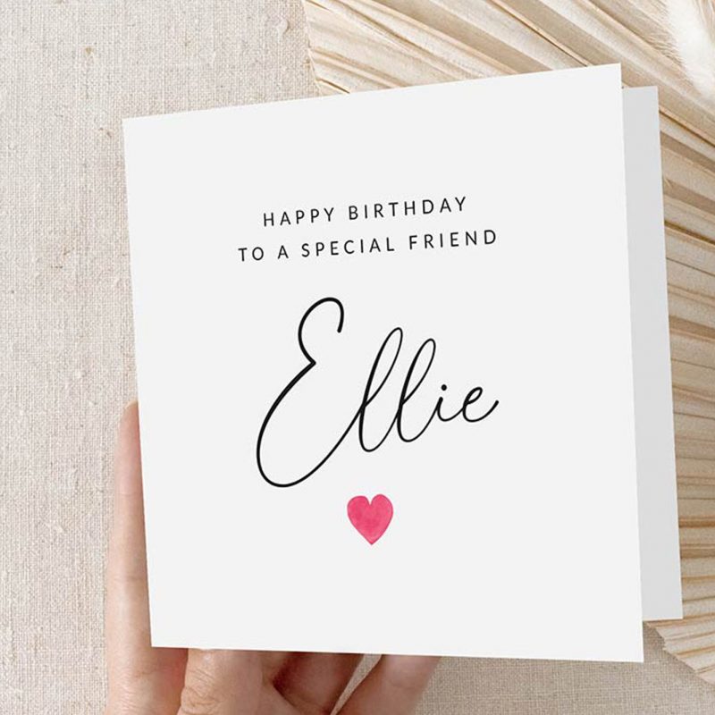Molly's Boutique Personalised 'Friend' Birthday Card