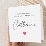 Mollys Boutique Personalised Daughter Birthday Card