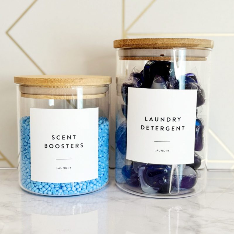 Personalised Laundry Storage Jars