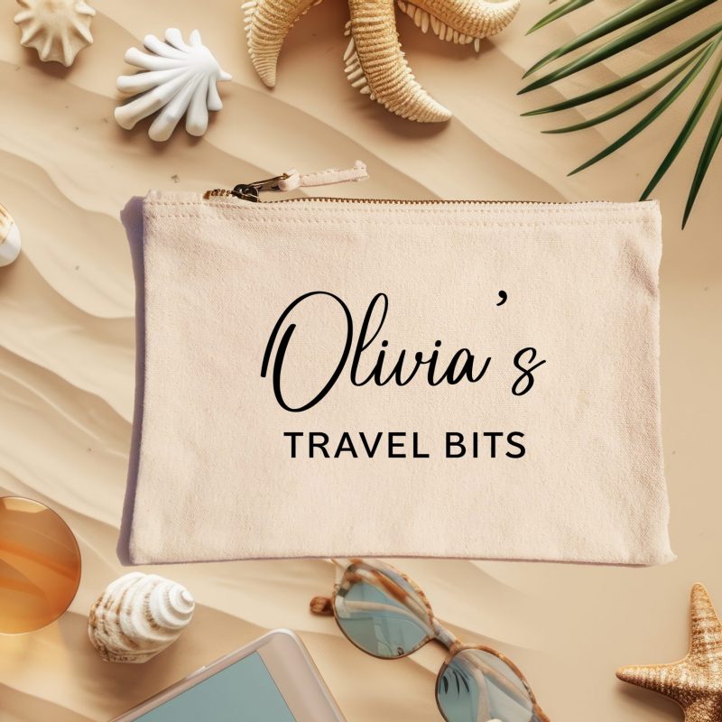 Molly's Boutique Personalised Travel Bits Pouch