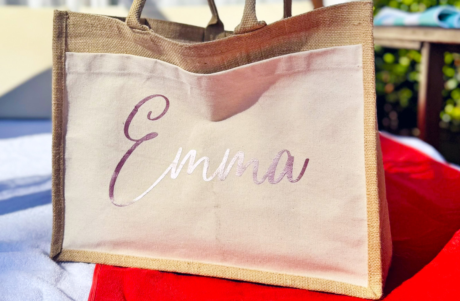 Molly's Boutique Personalised Jute Shopper Bag