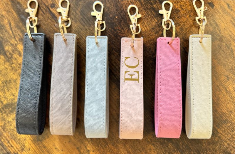 Mollys Boutique Personalised Boutique Wristlet Keychain