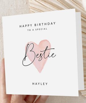 Molly's Boutique Personalised 'Bestie' Birthday Card