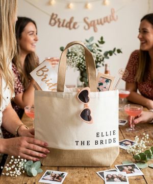 Molly's Boutique Personalised Bridal/Hen-Party Jute Bag
