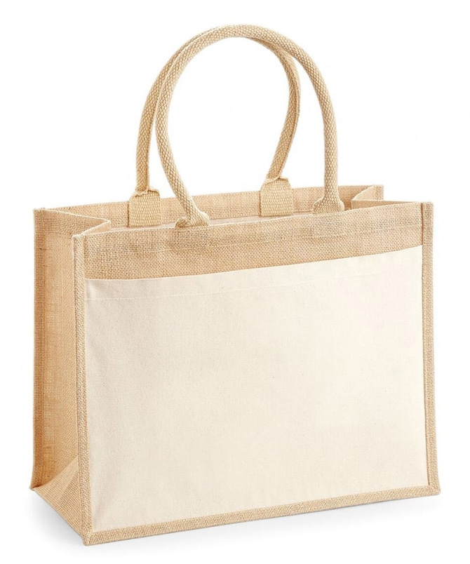 Personalised Cotton Jute Shopper Bag - Image 2