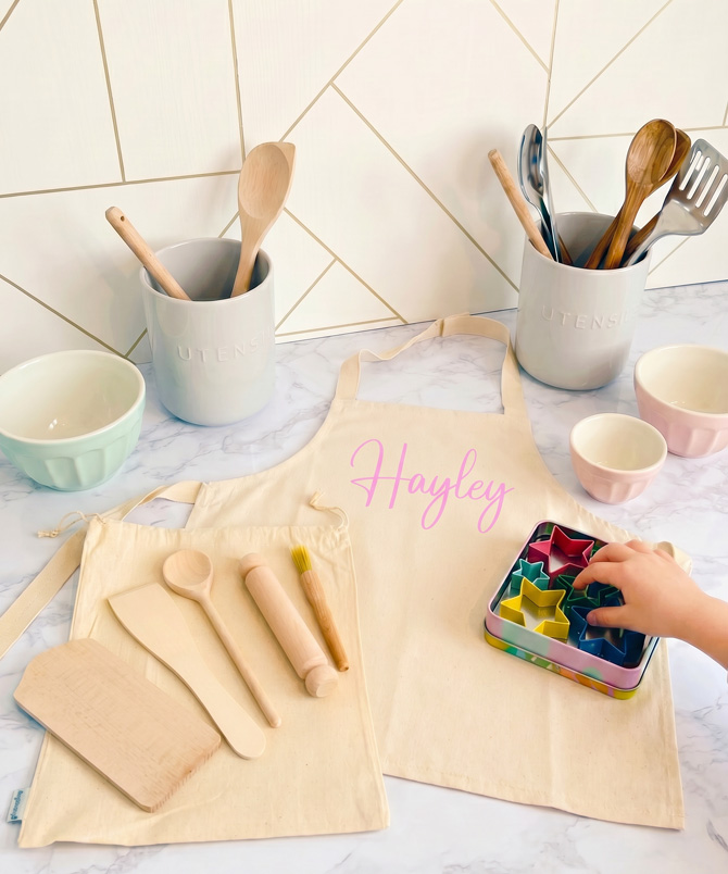 Personalised Kids Cotton Apron - Image 2