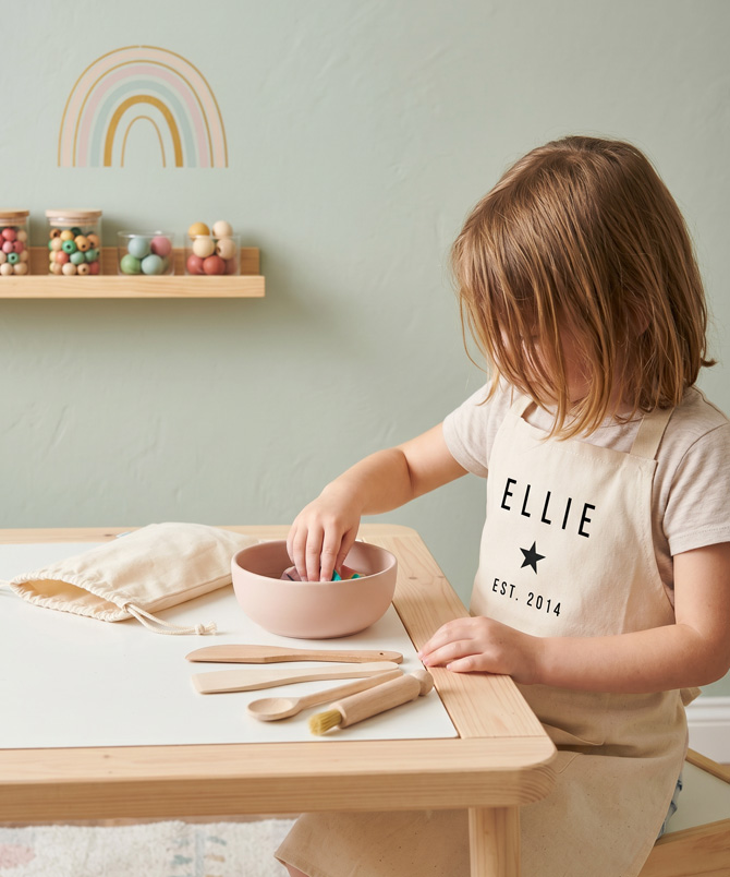 Personalised Kids Star Cotton Apron - Image 3