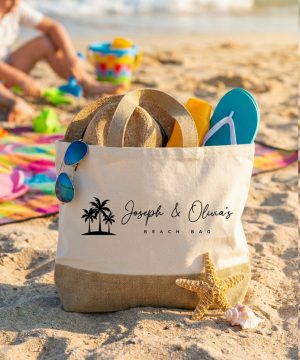 Molly's Boutique Personalised Kids Beach Jute Bag