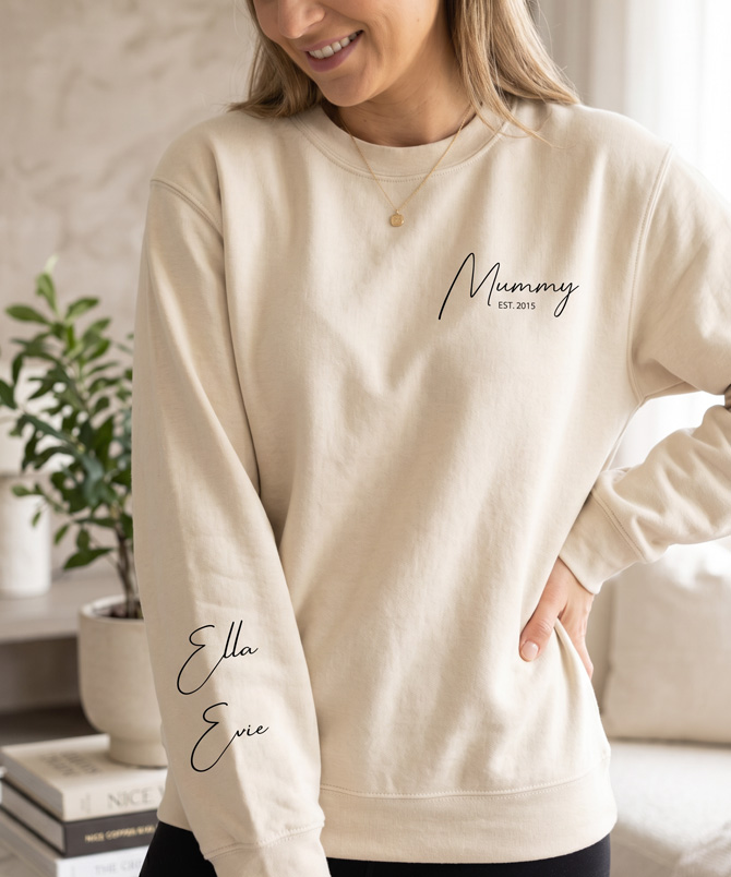 Molly's Boutique Personalised Mummy Jumper