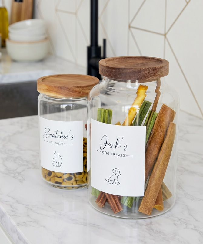 Personalised Dog/Cat Treat Storage Jar - Image 2