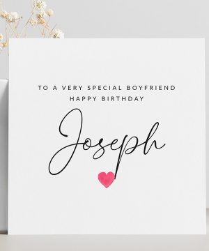 Molly's Boutique Personalised Special Boyfriend Card