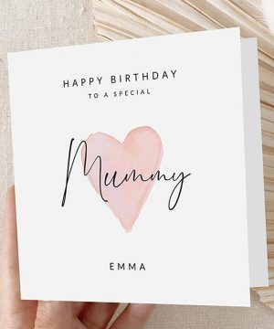 Molly's Boutique Personalised Mummy Birthday Card
