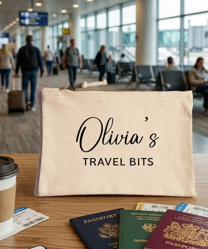 Molly's Boutique Personalised Travel Pouch