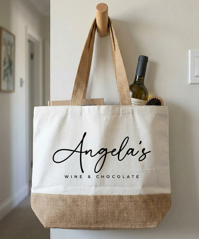 Molly's Boutique Personalised Jute Bag