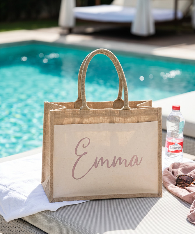 Molly's Boutique Personalised Cotton Jute Bag