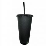 Personalised Reusable Cold Cup - Black Sparkle