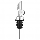 Personalised Luxury Oil/Vinegar Glass Bottle And Pourer - Silver