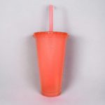 Personalised Reusable Cold Cup - Peach Sparkle