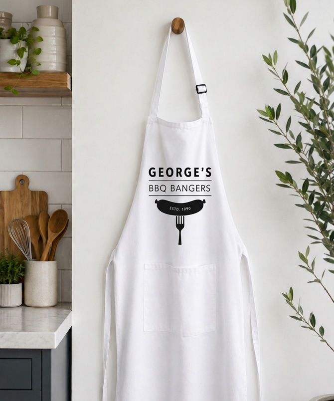 Molly's Boutique Personalised BBQ Bangers Apron