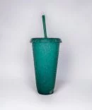 Personalised Reusable Cold Cup - Green Sparkle
