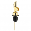 Personalised Luxury Oil/Vinegar Glass Bottle And Pourer - Gold