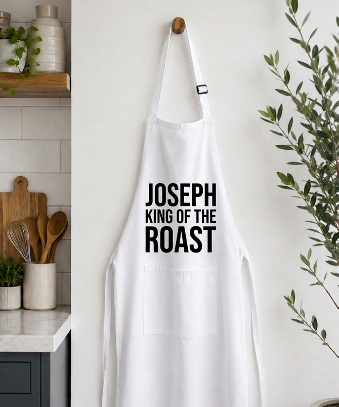 Molly's Boutique Personalised King of the Roast Apron