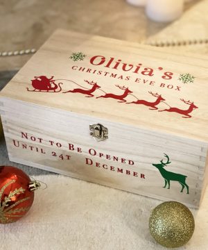 Molly's Boutique Personalised Wooden Christmas Eve Box