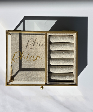 Molly's Boutique Personalised Glass Jewellery Box